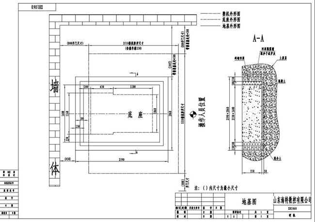 加工中心地基图